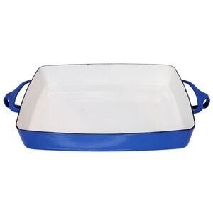 DANSK Kobenstyle Rectangle Baking Dish Handles France Enamel Coated Blue MCM